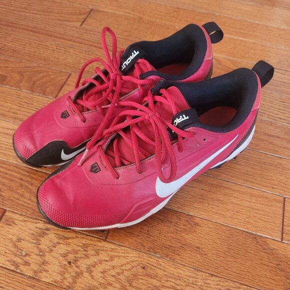 Nike Football Cleats Size 7 Red And Black - Picture 3 of 11
